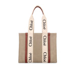 Load image into Gallery viewer, Chloé Beige Linen Tote Bag