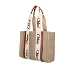 Load image into Gallery viewer, Chloé Beige Linen Tote Bag