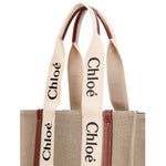 Load image into Gallery viewer, Chloé Beige Linen Tote Bag