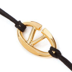 Load image into Gallery viewer, Valentino Garavani zwarte katoenen armband