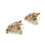 Load image into Gallery viewer, Chanel Gold Plated Star Coco Mark Earrings With Rhinestones