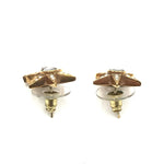 Load image into Gallery viewer, Chanel Gold Plated Star Coco Mark Earrings With Rhinestones