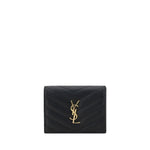 Load image into Gallery viewer, Saint Laurent Black Lamb Ovis Aries Aries Wallet