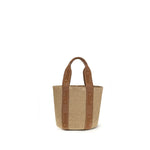 Load image into Gallery viewer, Chloé Beige Raffia Backet Bag