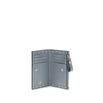 Load image into Gallery viewer, Valentino Garavani Blue Calf Leather Bos Taurus Wallet