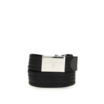 Load image into Gallery viewer, Prada Black Polyester Thin Belt