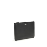 Load image into Gallery viewer, Valentino Garavani Black Calf Leather Bos Taurus Wallet