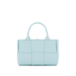 Load image into Gallery viewer, Bottega Veneta Blue Lamb Leather Tote Bag