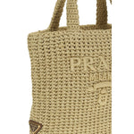 Load image into Gallery viewer, Prada Beige Raffia Handbag