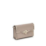 Load image into Gallery viewer, Valentino Garavani Beige Calf Leather Bos Taurus Shoulder Bag