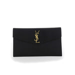 Load image into Gallery viewer, Saint Laurent Black Calf Leather Bos Taurus Wallet