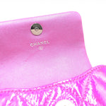 Load image into Gallery viewer, Chanel Iridescent Pink Quilted Leather Pouch
