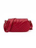 Load image into Gallery viewer, Versace Red Leather Quilted Shoulder Strap Bag