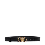 Load image into Gallery viewer, Versace Black Leather Regular Belt