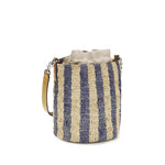 Load image into Gallery viewer, Valentino Garavani Blue Raffia Backet Bag