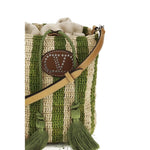 Load image into Gallery viewer, Valentino Garavani Bicolor Raffia Backet Bag