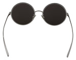 Load image into Gallery viewer, Dolce & Gabbana Verzilverde Ronde Grijze Glazen Dames Zonnebril