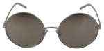 Load image into Gallery viewer, Dolce & Gabbana Verzilverde Ronde Grijze Glazen Dames Zonnebril