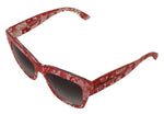 Load image into Gallery viewer, Dolce & Gabbana Rode Kanten Acetaat Rechthoekige Zonnebril DG4231F Zonnebril