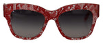 Load image into Gallery viewer, Dolce & Gabbana Rode Kanten Acetaat Rechthoekige Zonnebril DG4231F Zonnebril