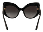 Load image into Gallery viewer, Dolce & Gabbana Zwart Goud Pailletten Vlinder Gepolariseerde DG4326 Zonnebril