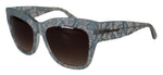 Load image into Gallery viewer, Dolce & Gabbana Blauw Kant Acetaat Kristal Vlinder DG4231 Zonnebril