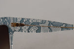 Load image into Gallery viewer, Dolce & Gabbana Blauw Kant Acetaat Kristal Vlinder DG4231 Zonnebril