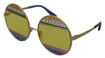Load image into Gallery viewer, Dolce & Gabbana Gouden Ovale Metalen Kristallen Shades DG2209B Zonnebril