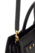 Load image into Gallery viewer, Saint Laurent Black Calf Leather Sac De Jour Handbag