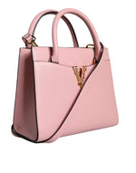 Load image into Gallery viewer, Versace Pink Small Top Handle Grainy Calf Leather Crossbody Bag