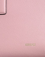 Load image into Gallery viewer, Versace Pink Small Top Handle Grainy Calf Leather Crossbody Bag