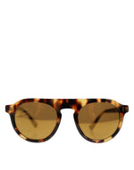 Load image into Gallery viewer, Dolce & Gabbana Bruine Ronde Luipaardprint Zonnebril van Acetaat