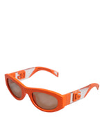 Load image into Gallery viewer, Dolce & Gabbana Orange Reborn To Live Zonnebril met Ovaal Montuur en Logo
