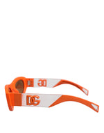 Load image into Gallery viewer, Dolce & Gabbana Orange Reborn To Live Zonnebril met Ovaal Montuur en Logo