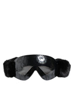 Load image into Gallery viewer, Dolce & Gabbana Zwart Bi0759 Kant Gespiegelde Skibril Masker Zonnebril