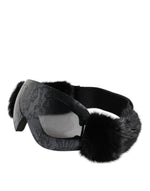 Load image into Gallery viewer, Dolce & Gabbana Zwart Bi0759 Kant Gespiegelde Skibril Masker Zonnebril