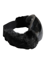 Load image into Gallery viewer, Dolce & Gabbana Zwart Bi0759 Kant Gespiegelde Skibril Masker Zonnebril