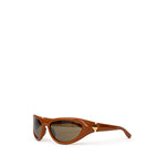 Load image into Gallery viewer, Bottega Veneta Brown Acetate Sunglasses