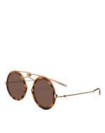 Load image into Gallery viewer, Dolce & Gabbana Gold Havana Montuur DG Fatto A Mano Zonnebril