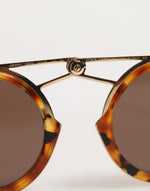 Load image into Gallery viewer, Dolce & Gabbana Gold Havana Montuur DG Fatto A Mano Zonnebril