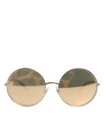 Load image into Gallery viewer, Dolce & Gabbana Gouden Metalen Ronde Zonnebril