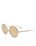 Load image into Gallery viewer, Dolce & Gabbana Gouden Metalen Ronde Zonnebril