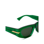 Load image into Gallery viewer, Bottega Veneta Green Acetate Sunglasses