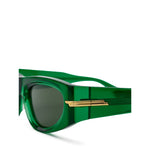 Load image into Gallery viewer, Bottega Veneta Green Acetate Sunglasses
