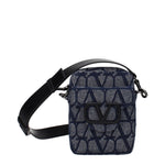 Load image into Gallery viewer, Valentino Garavani Blue Fabric Crossbody Bag