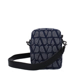 Load image into Gallery viewer, Valentino Garavani Blue Fabric Crossbody Bag