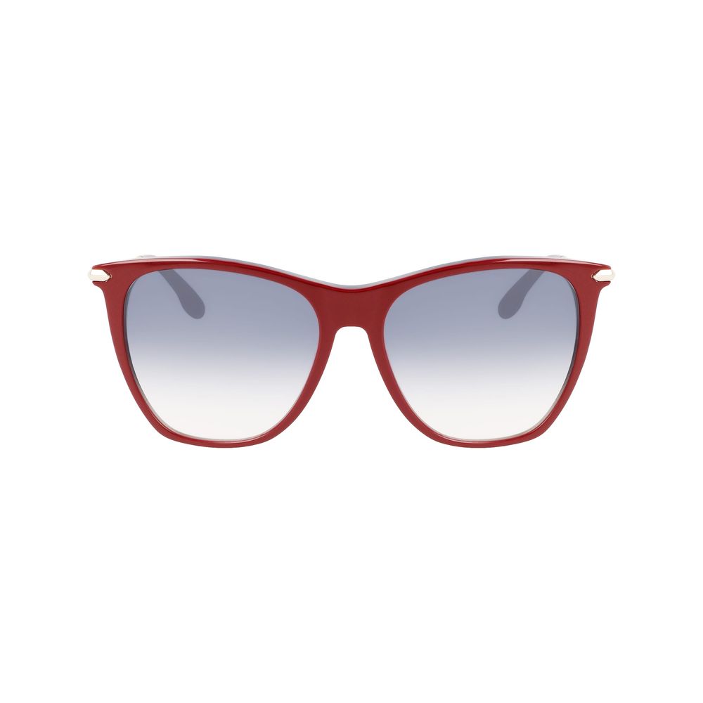 Victoria Beckham bordeauxrode acetaat zonnebril