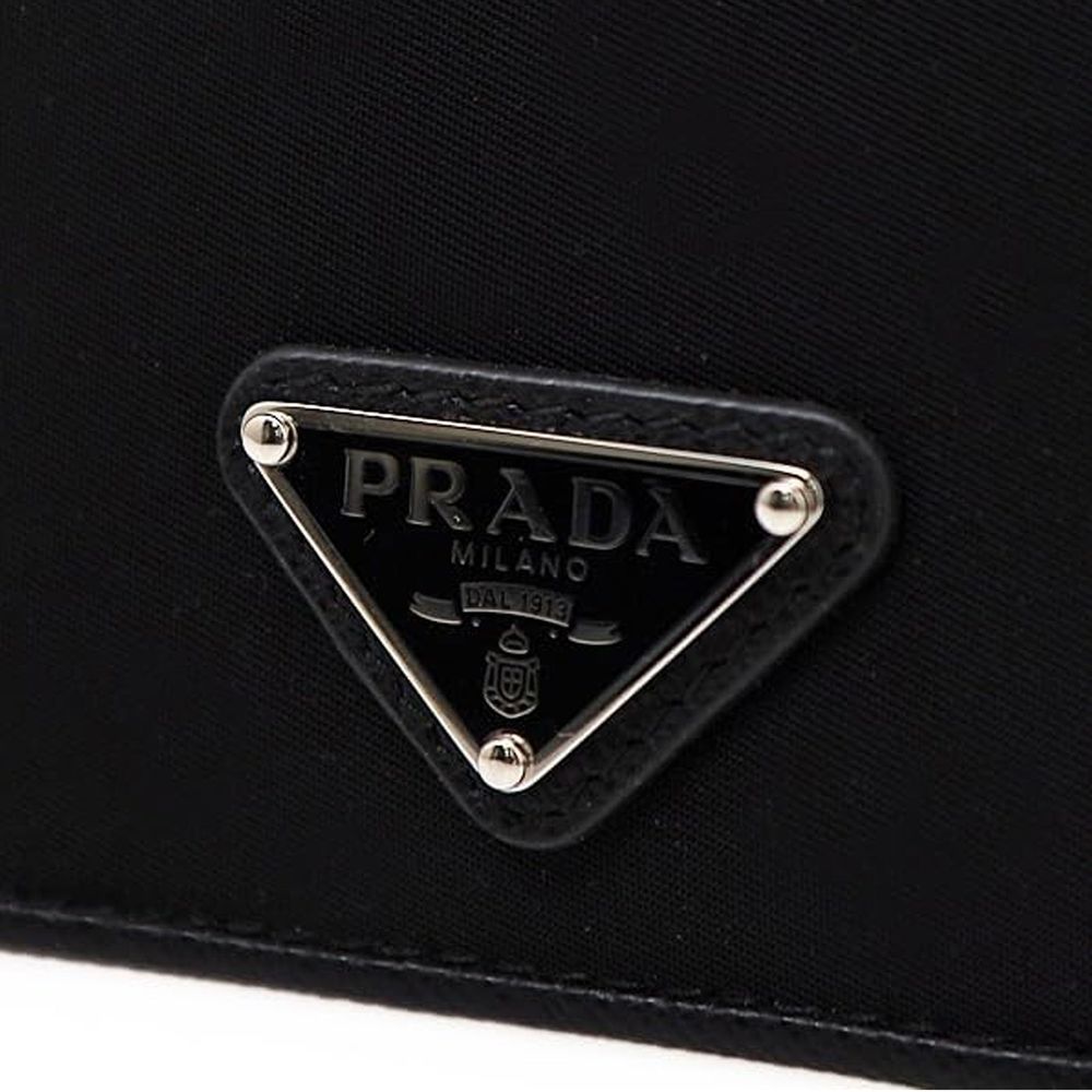 Prada black nylon cardholder