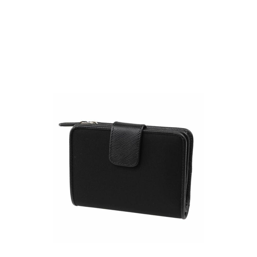 Prada black nylon wallet