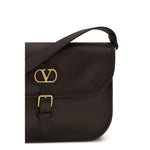 Load image into Gallery viewer, Valentino Garavani Brown Calf Leather Bos Taurus Shoulder Bag
